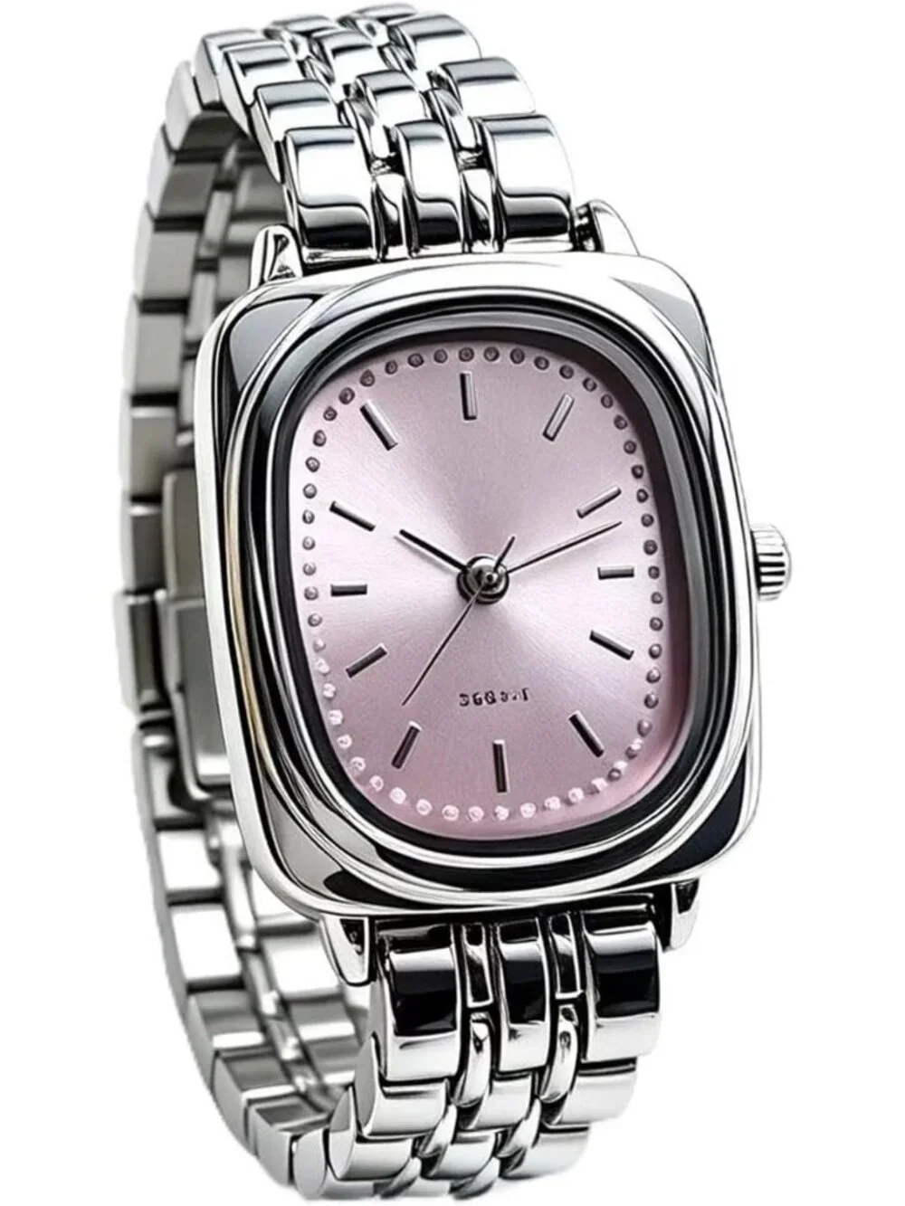 Women's Pink Dainty Casual Simple Fashionable Bracelet Analog Quartz Wrist Watch